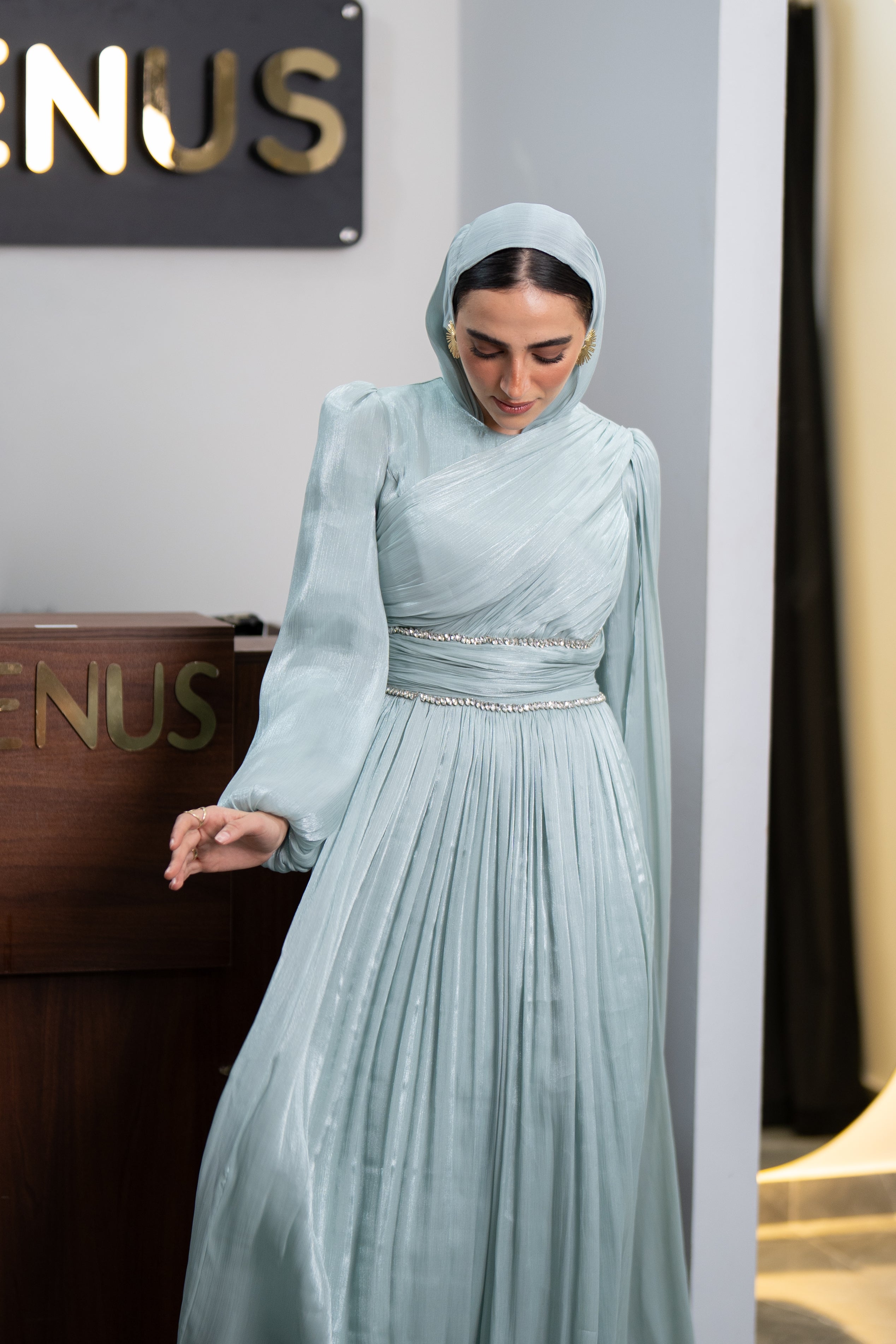 Isabelle Dress - Powder Blue