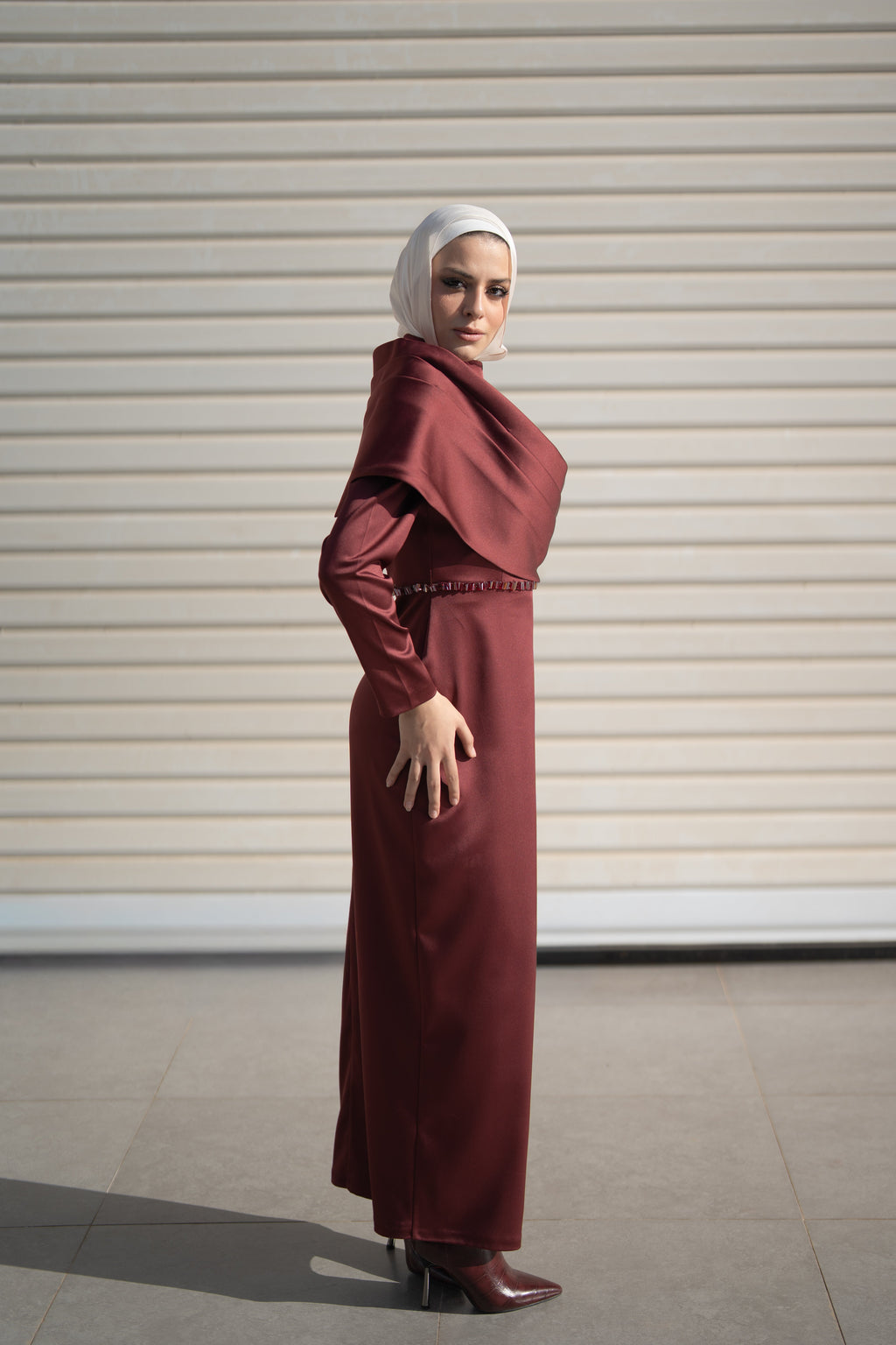 Amara Dress - Burgundy