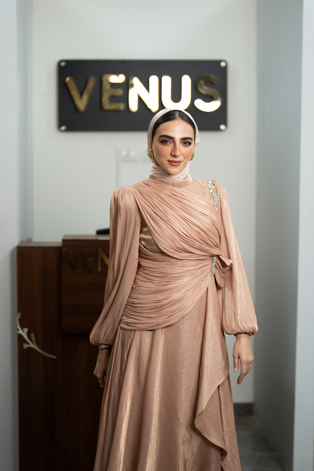 Marcella Dress - Taupe