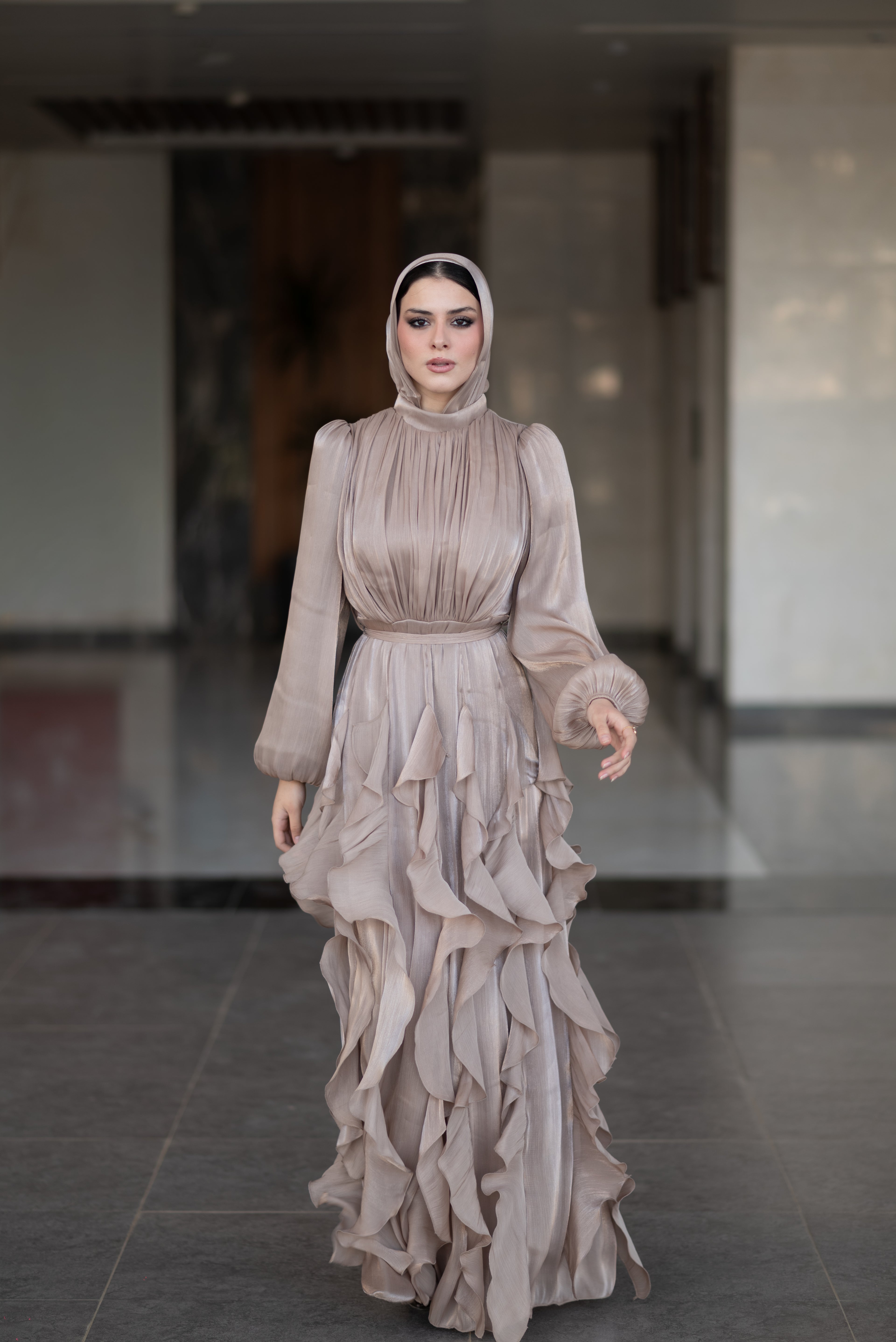 Feza Dress - Taupe