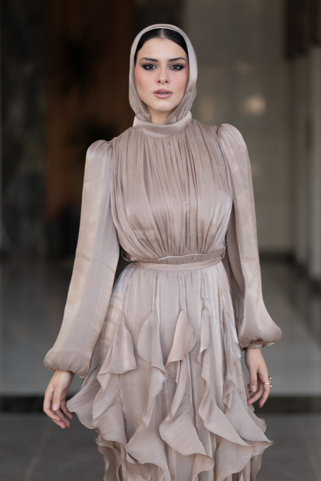 Feza Dress - Taupe