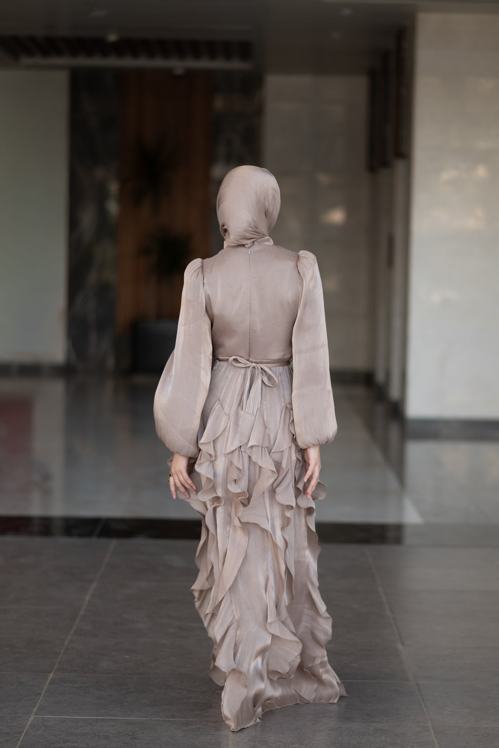 Feza Dress - Taupe