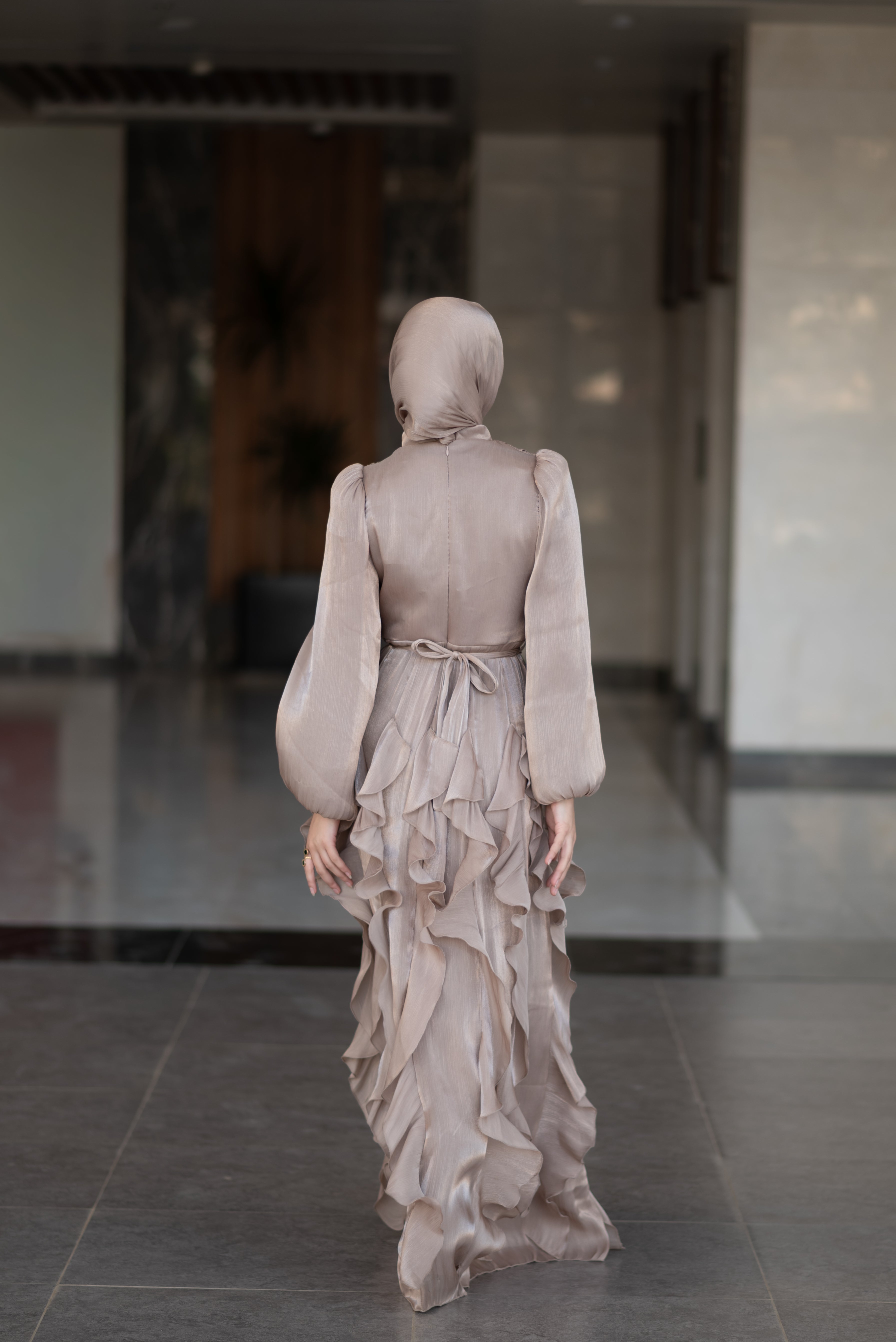 Feza Dress - Taupe