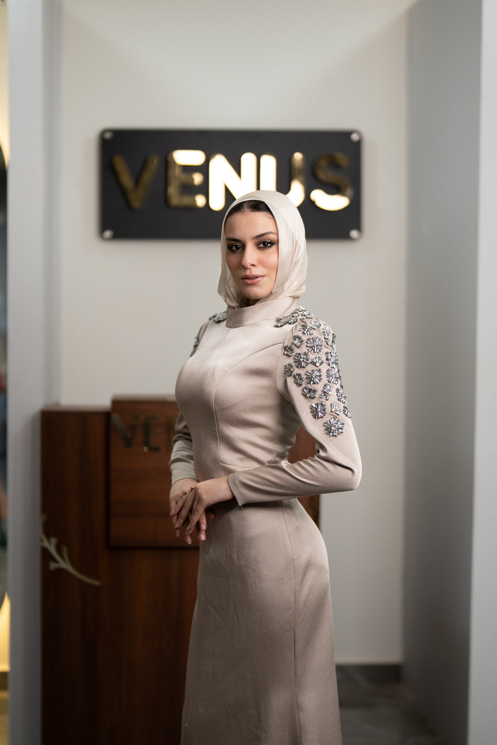 Valentina Dress - Champagne