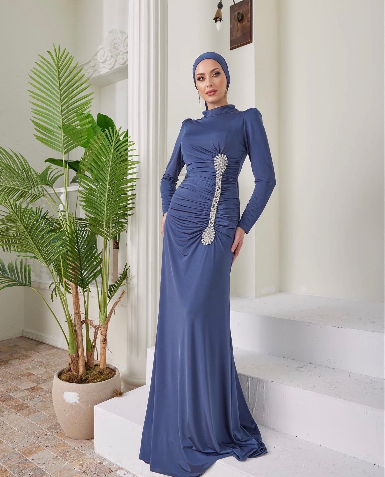 Zara Dress - Periwinkle Blue