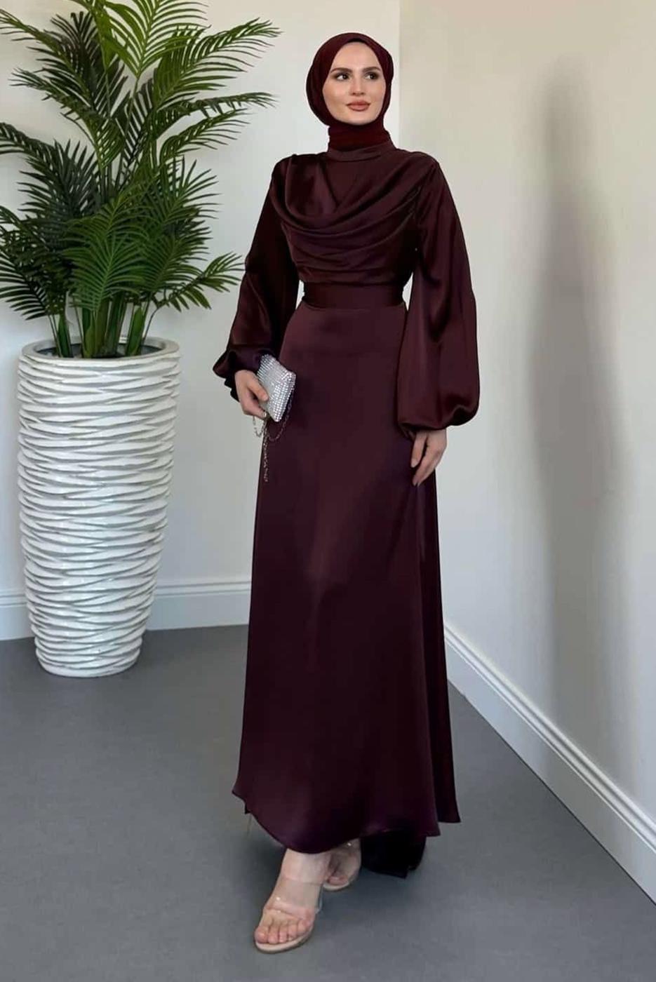 Valentina Dress - Deep Burgundy