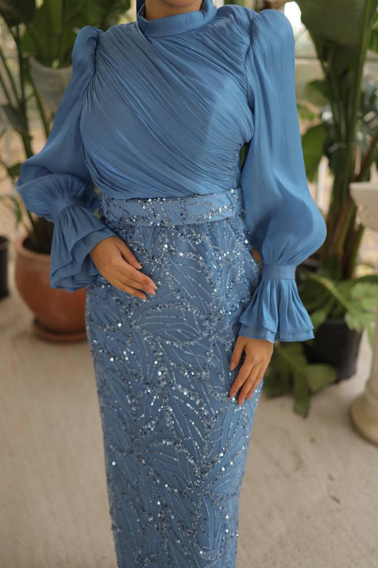 Celeste Dress Cornflower Blue