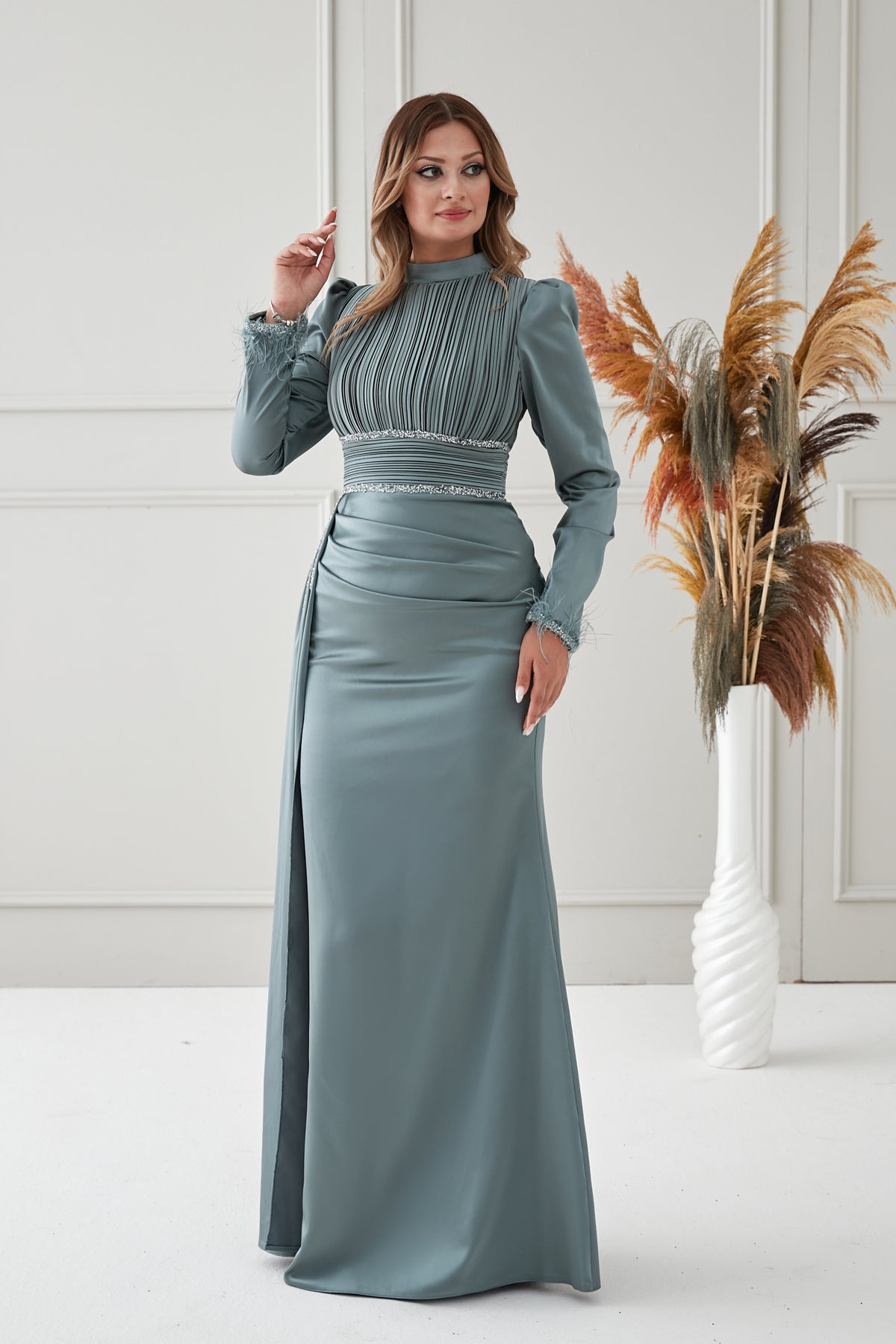 Olivia Dress - Sage Green