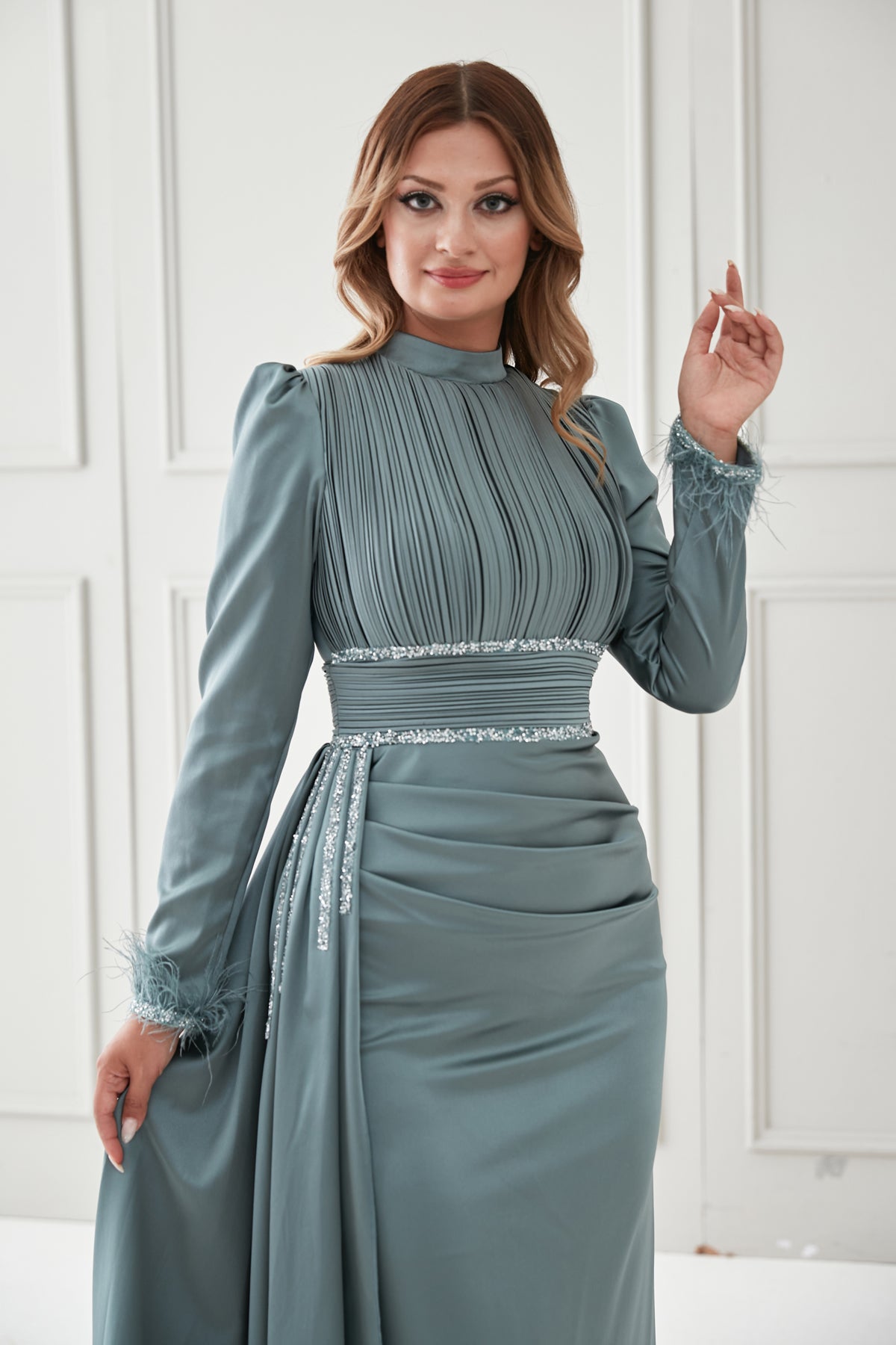 Olivia Dress - Sage Green