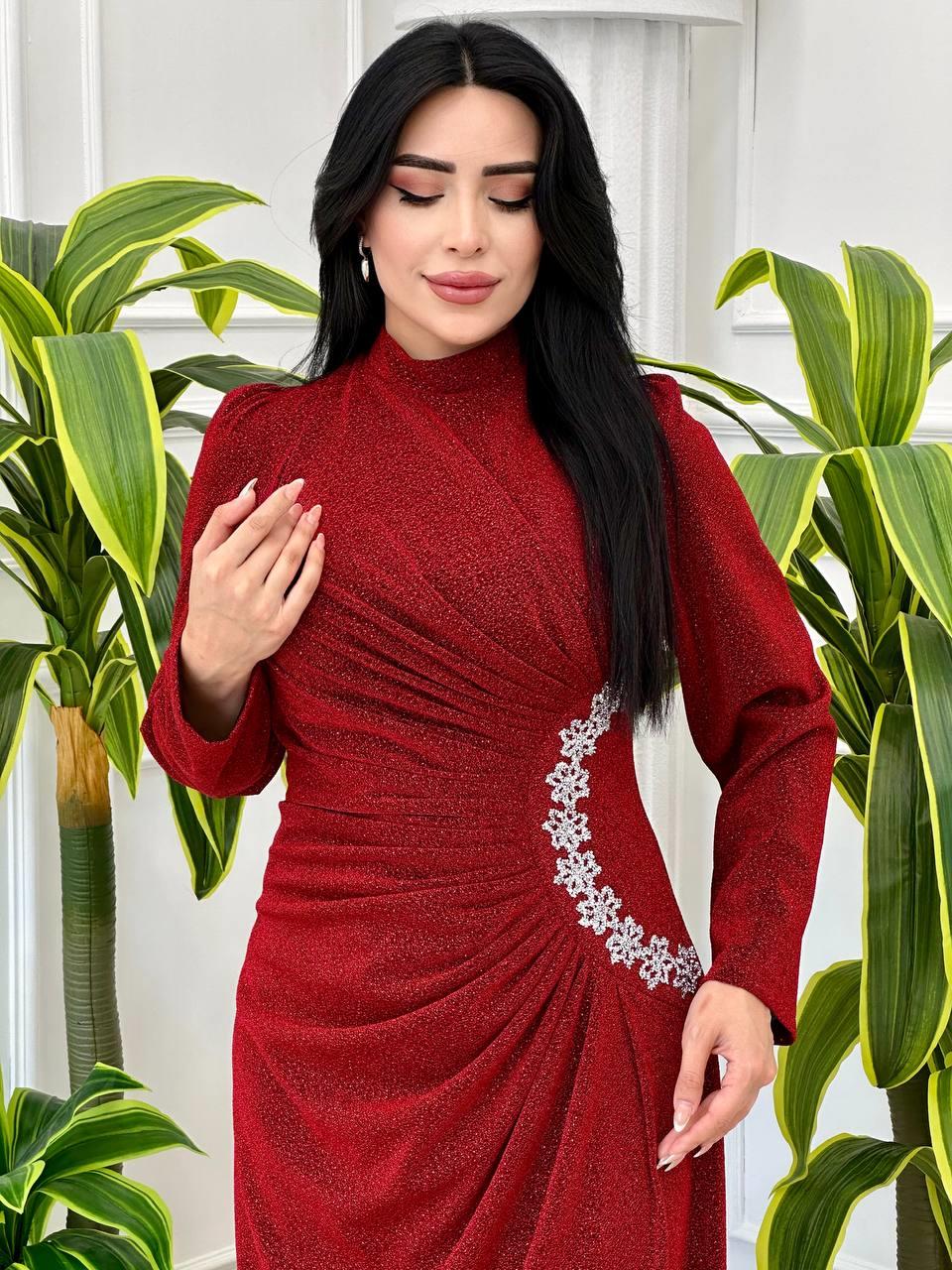 Scarlett Dress - Deep Red