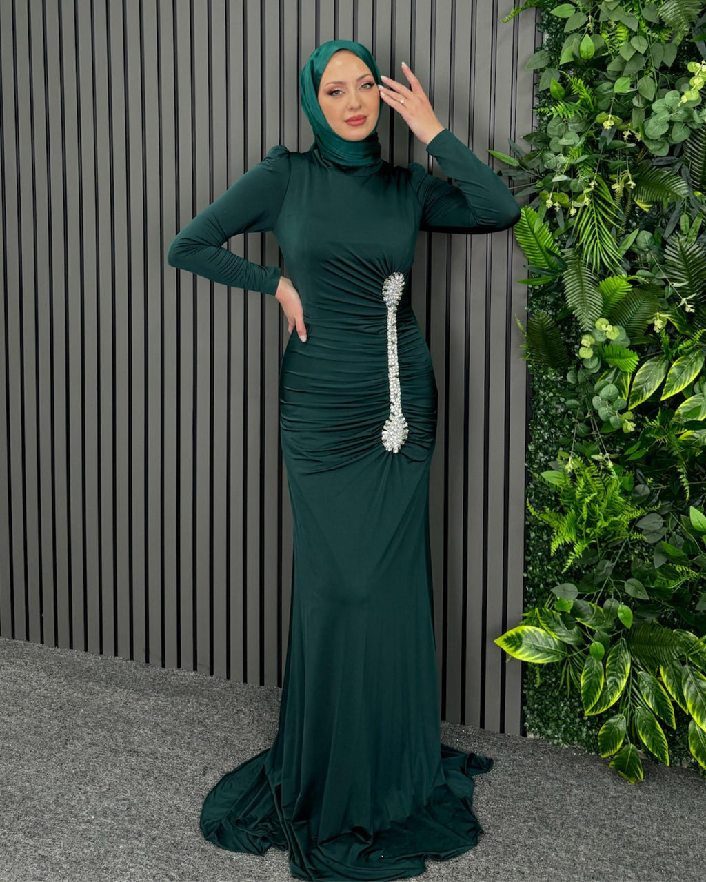 Emerald Dress - Forest Green