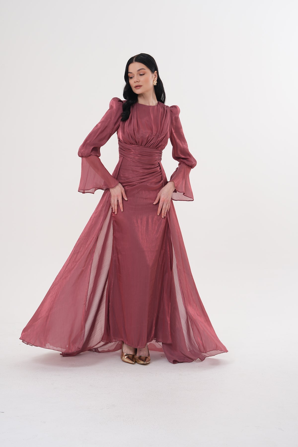Camilla Dress - Dusty Rose