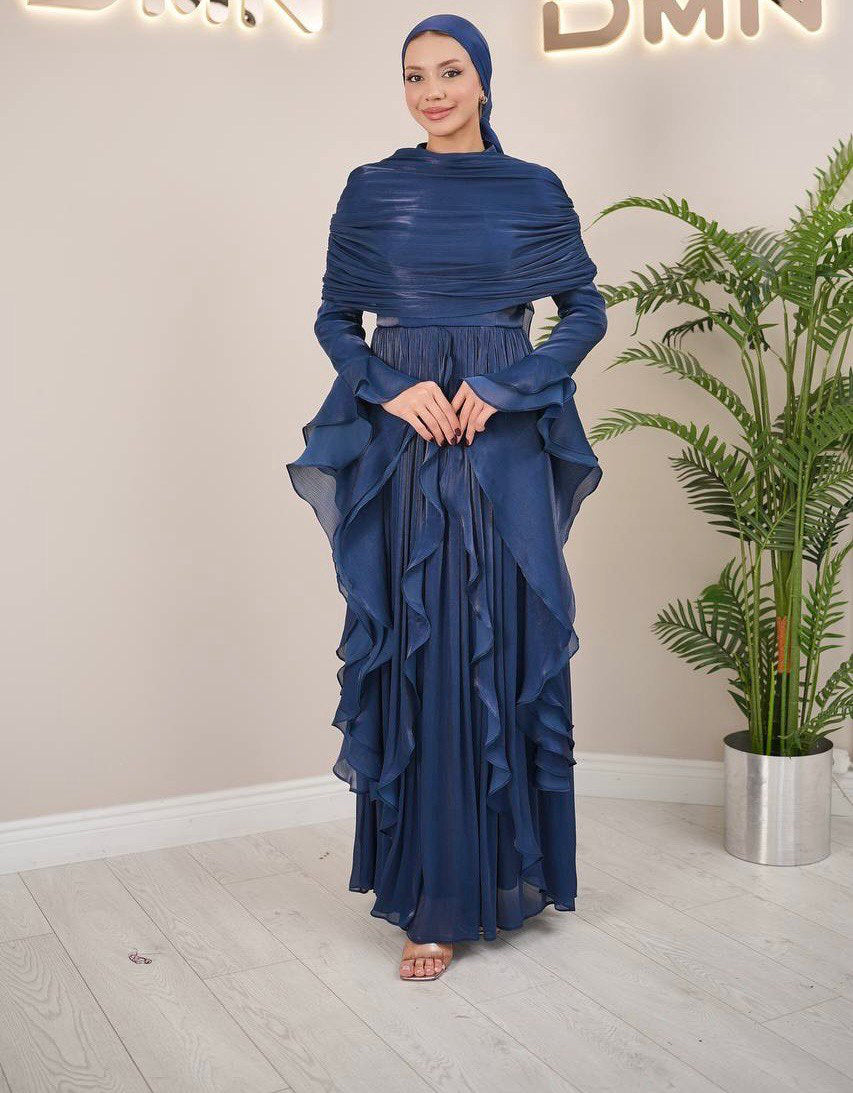 Amara Dress - Navy Blue