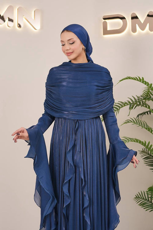 Amara Dress - Navy Blue