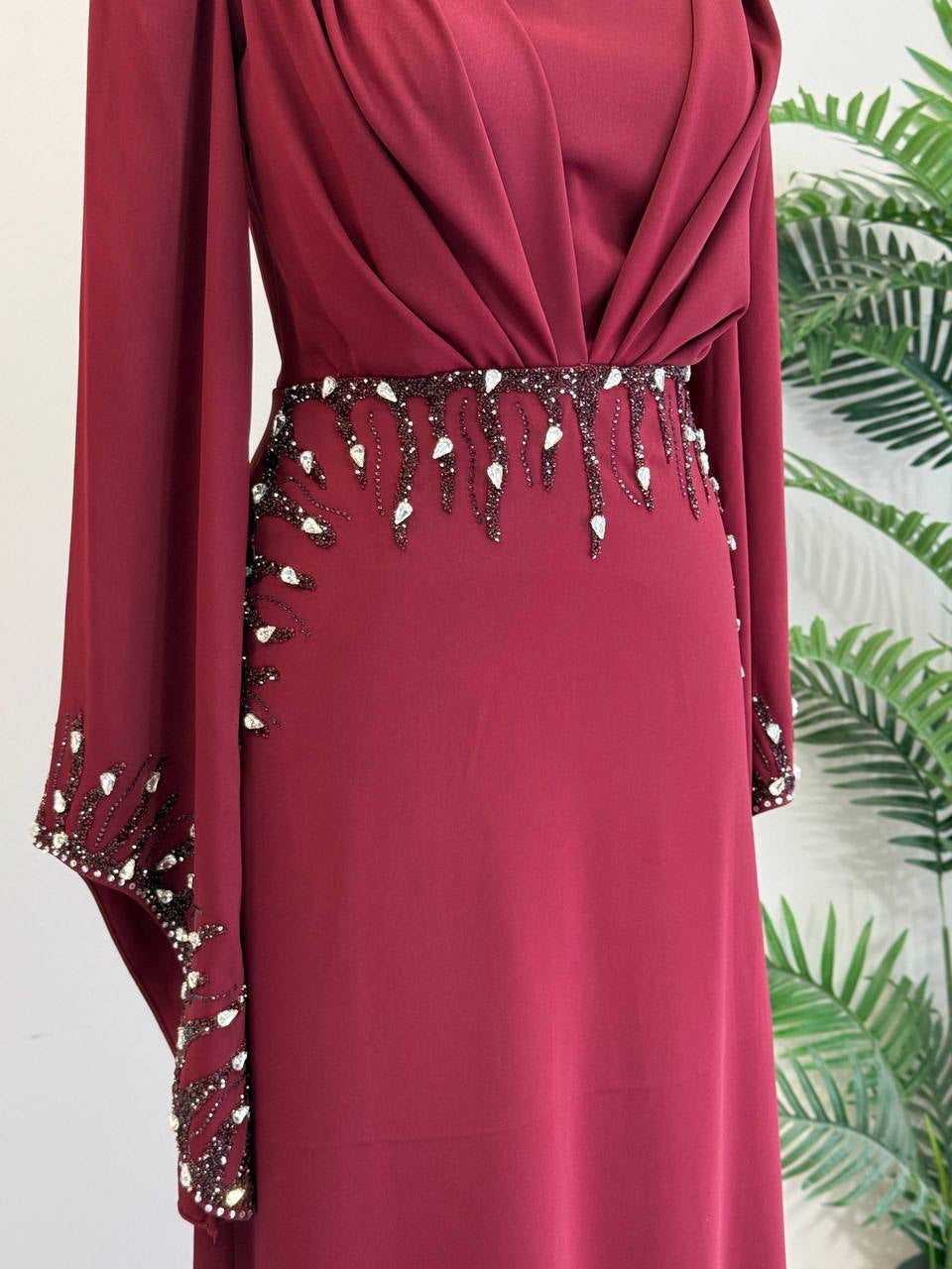 Celeste Dress - Burgundy