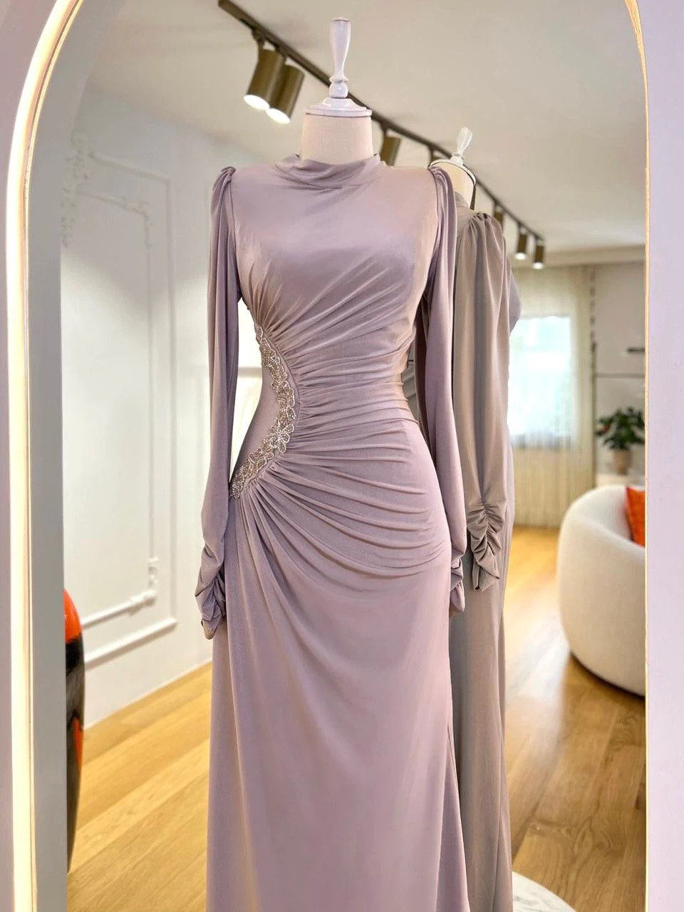 Serena Dress - Dusty Mauve