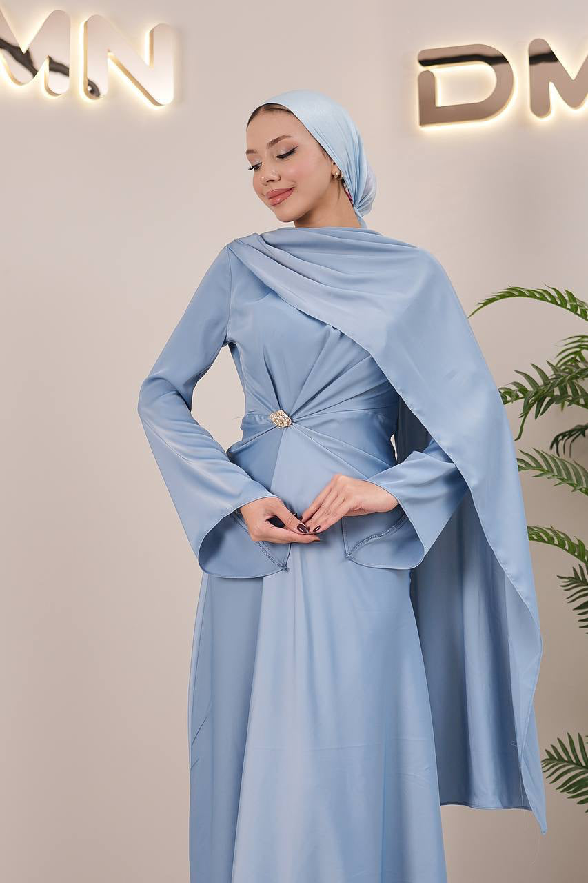 Celestine Dress - Sky Blue