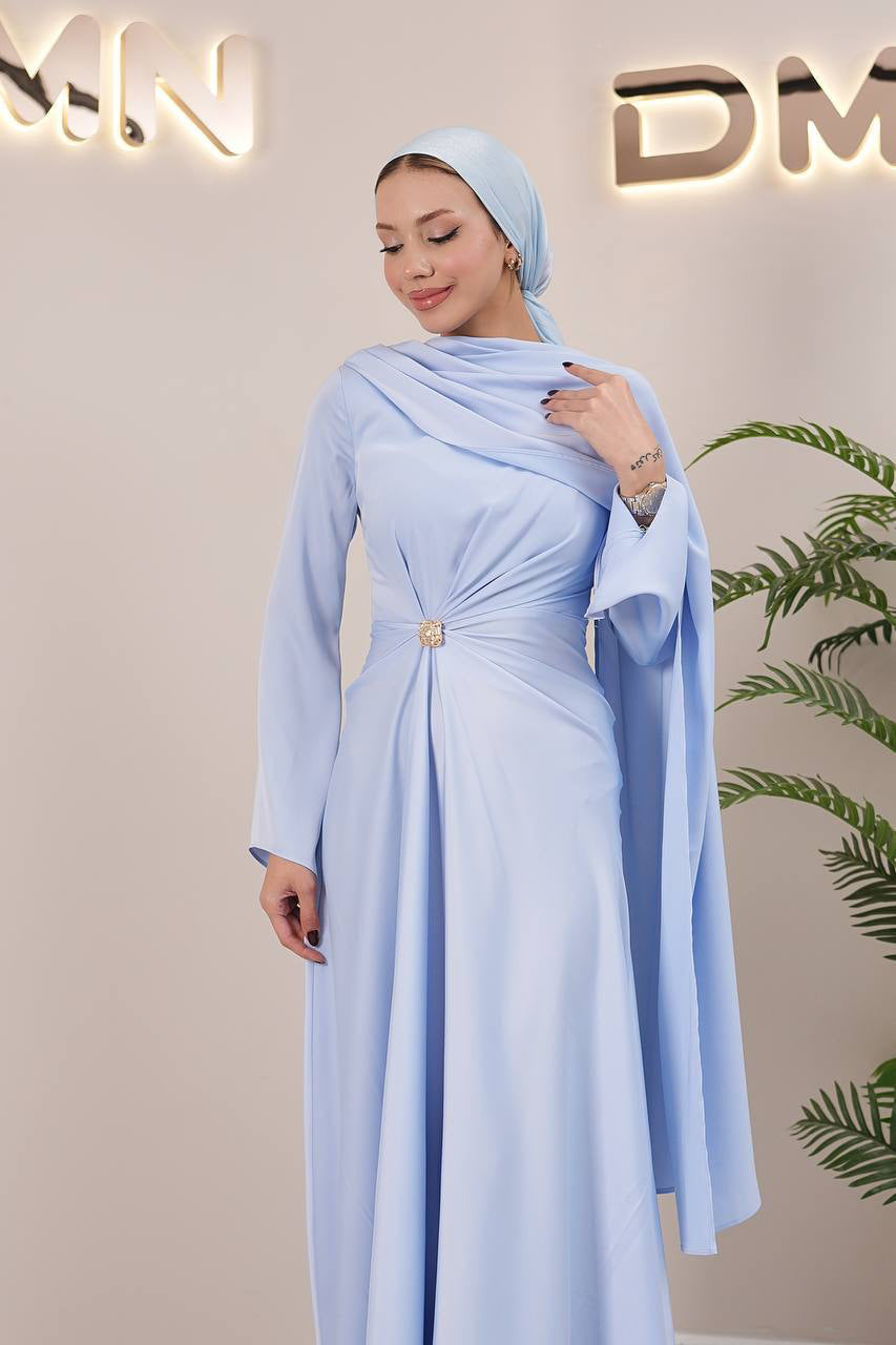 Celestine Dress - Sky Blue