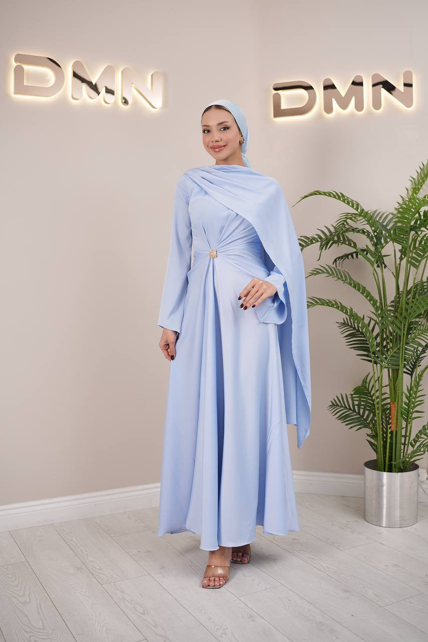 Celestine Dress - Sky Blue