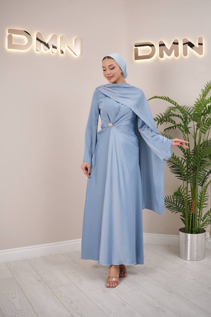 Celestine Dress - Sky Blue