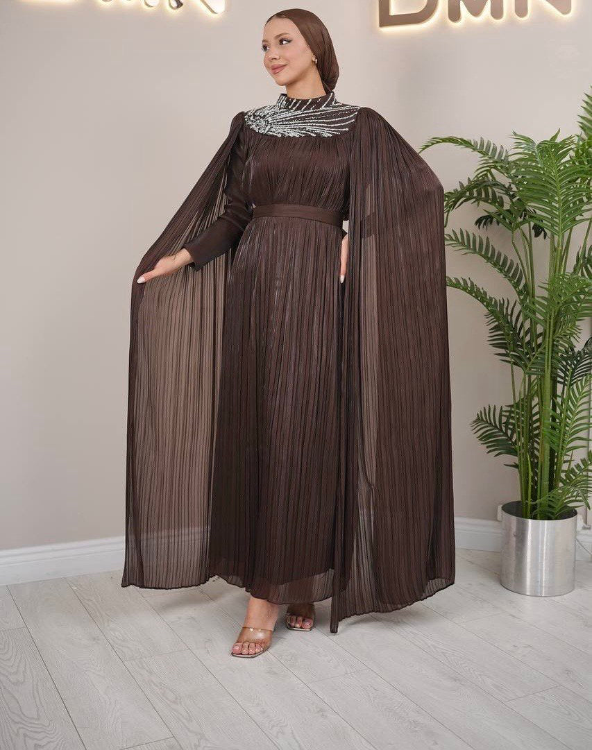 Nadia Dress - Chocolate Brown