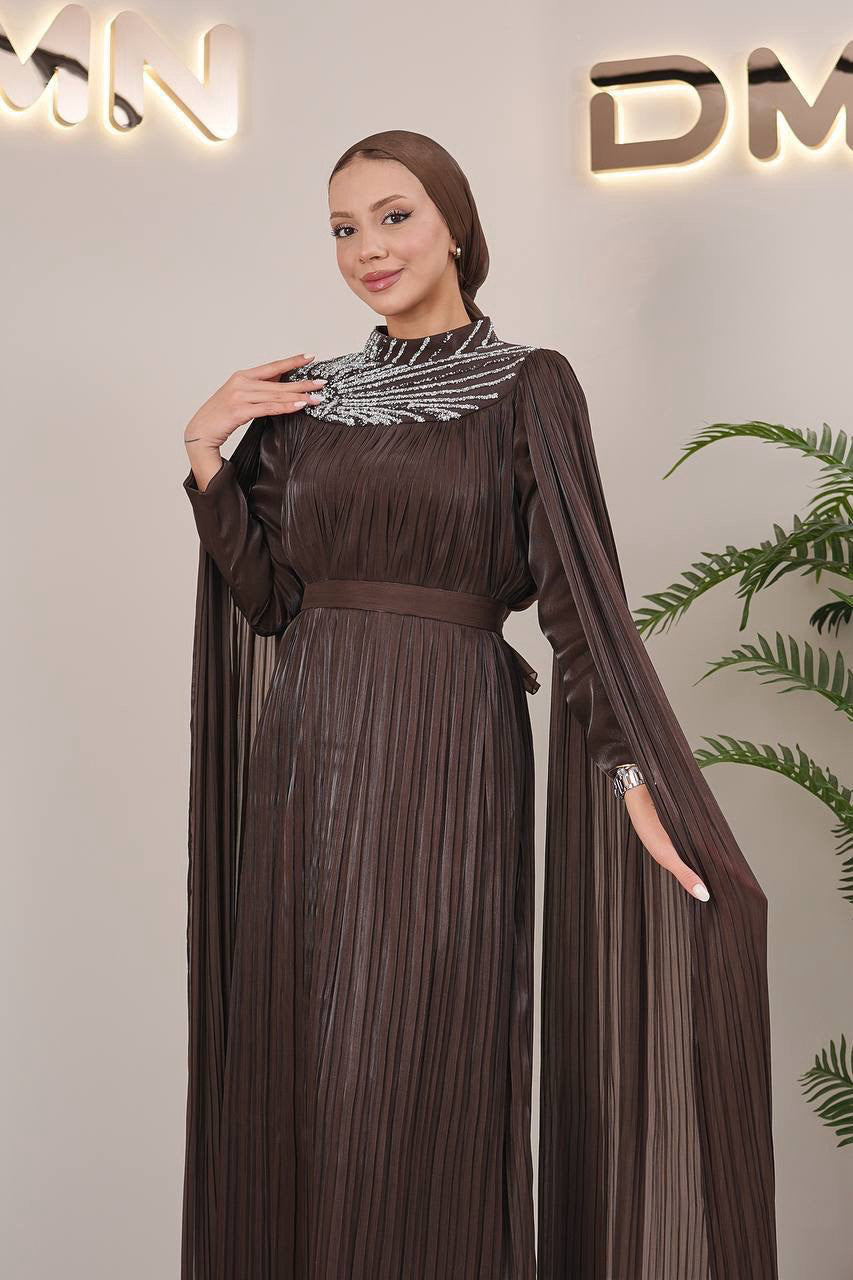Nadia Dress - Chocolate Brown