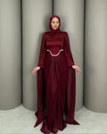 Sala Dress- Dark Red
