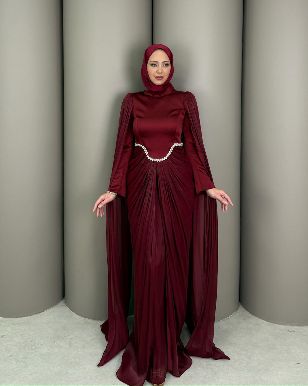 Sala Dress- Dark Red