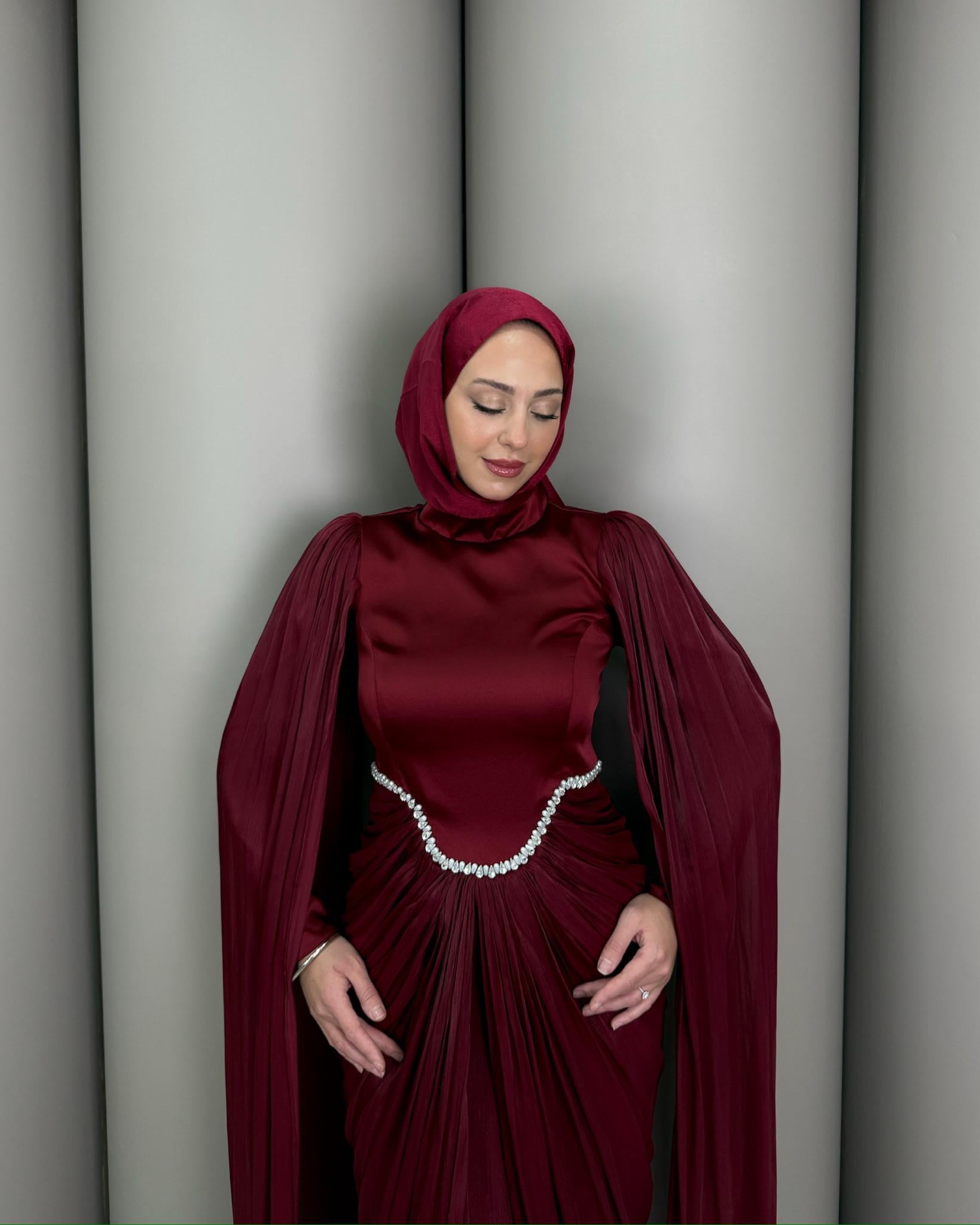 Sala Dress- Dark Red