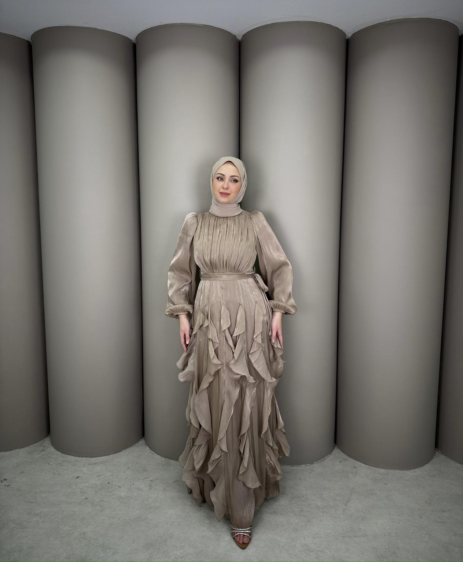 Feza Dress - Taupe